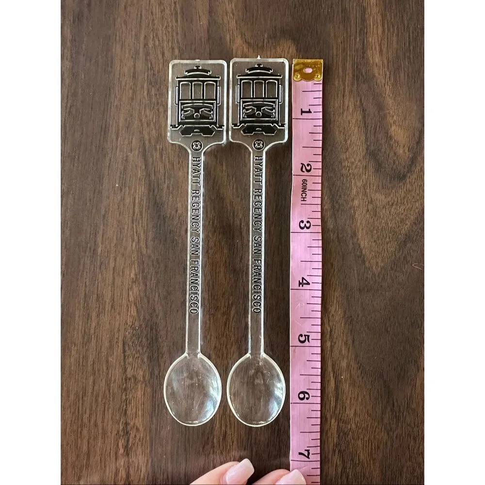Vintage Hyatt Regency San Francisco Souvenir Swizzle Stick Stir Sticks Cable Car